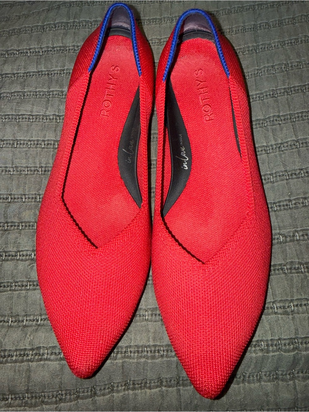 Rothy's The Point Red Women's Flat size 8